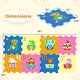 preview thumbnail 3 of 8, Gymax 8 PCS Kids Play Mat w/Detachable Animal Train Patterns for Aged - Multicolor