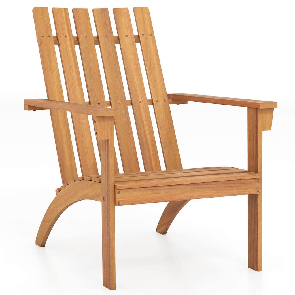 Costway 1/2/4 PCS Patio Adirondack Chair with Inclined Seat High