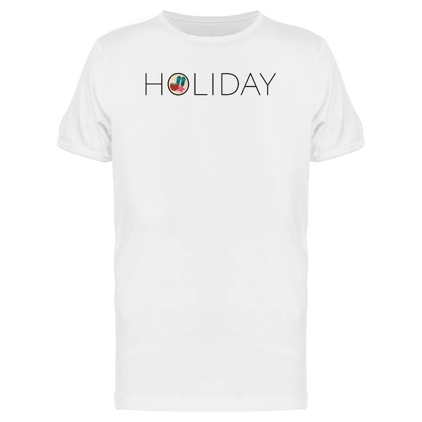 Cool Holiday Quote And Doodles Tee Men's -Image by Shutterstock