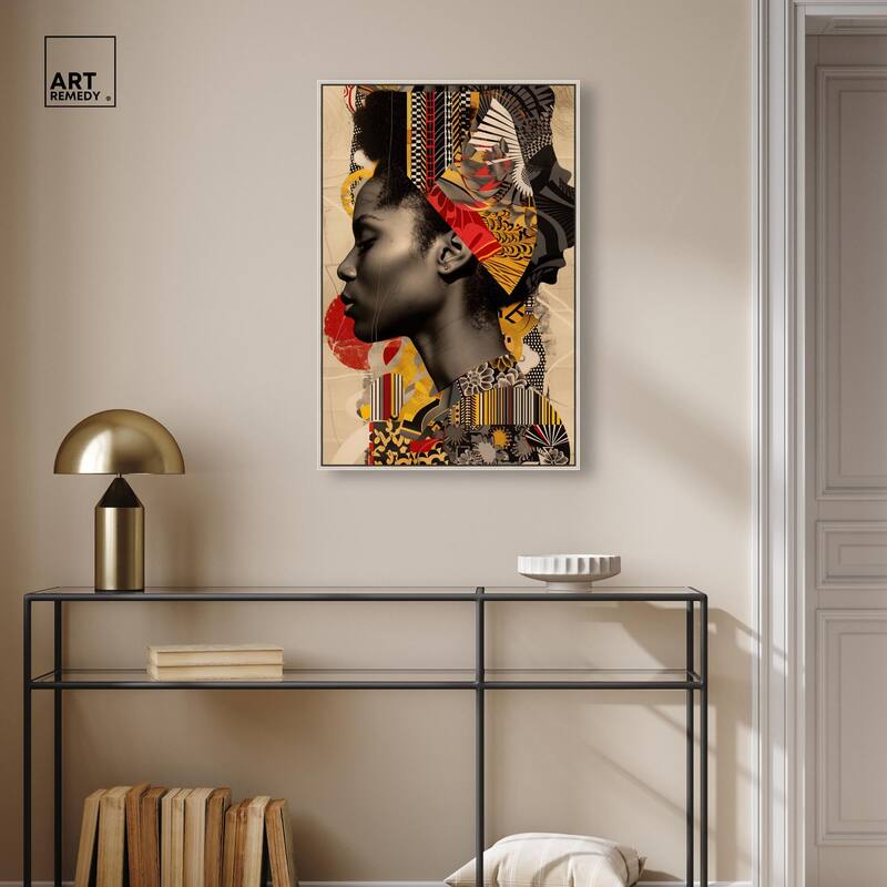 Cultural Collage Canvas by Art Remedy