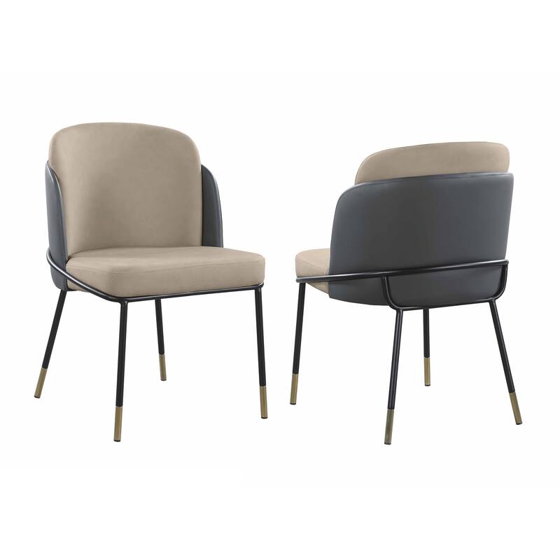 Somette Karlia Kimmy Marbleized Sintered Stone Dining Set with Gray Chairs