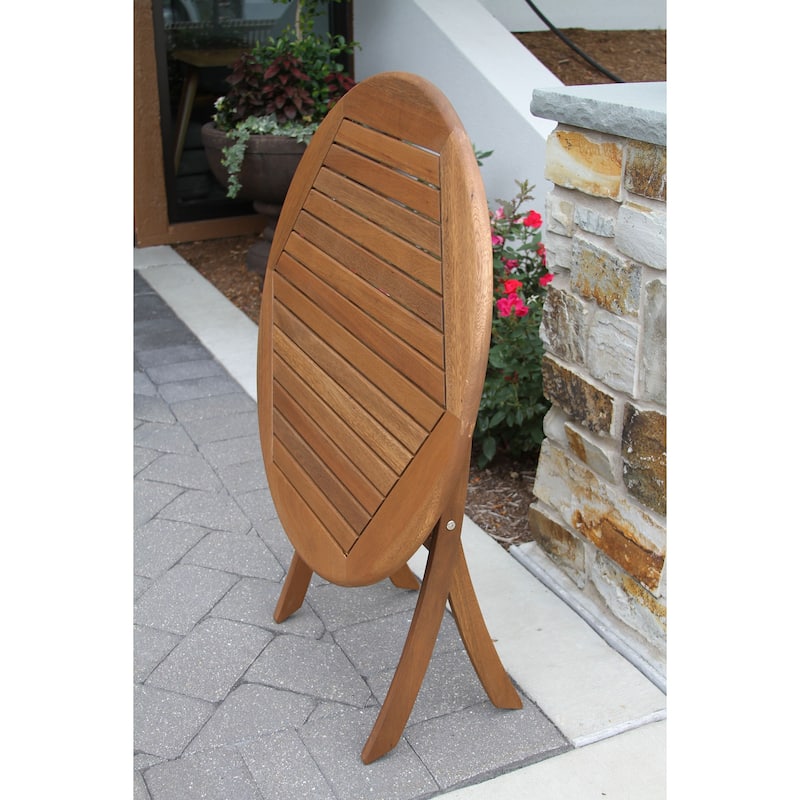 3 pc. Eilaf Eucalyptus Folding Bistro Set