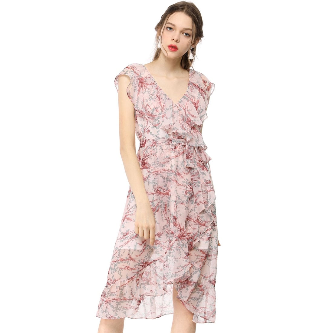 floral dress sleeveless