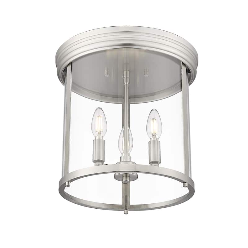 Z-Lite 742F13 Thayer 3 Light 13" Wide Flush Mount Ceiling Fixture