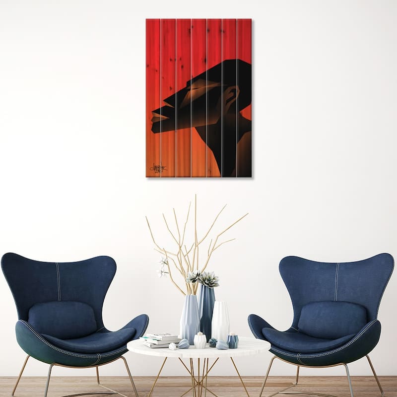 Dry IV Print On Wood by VCalvento - Multi-Color