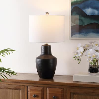 SAFAVIEH Lighting Voetta Modern 23-inch Table Lamp - 12"W x 12"D x 23"H