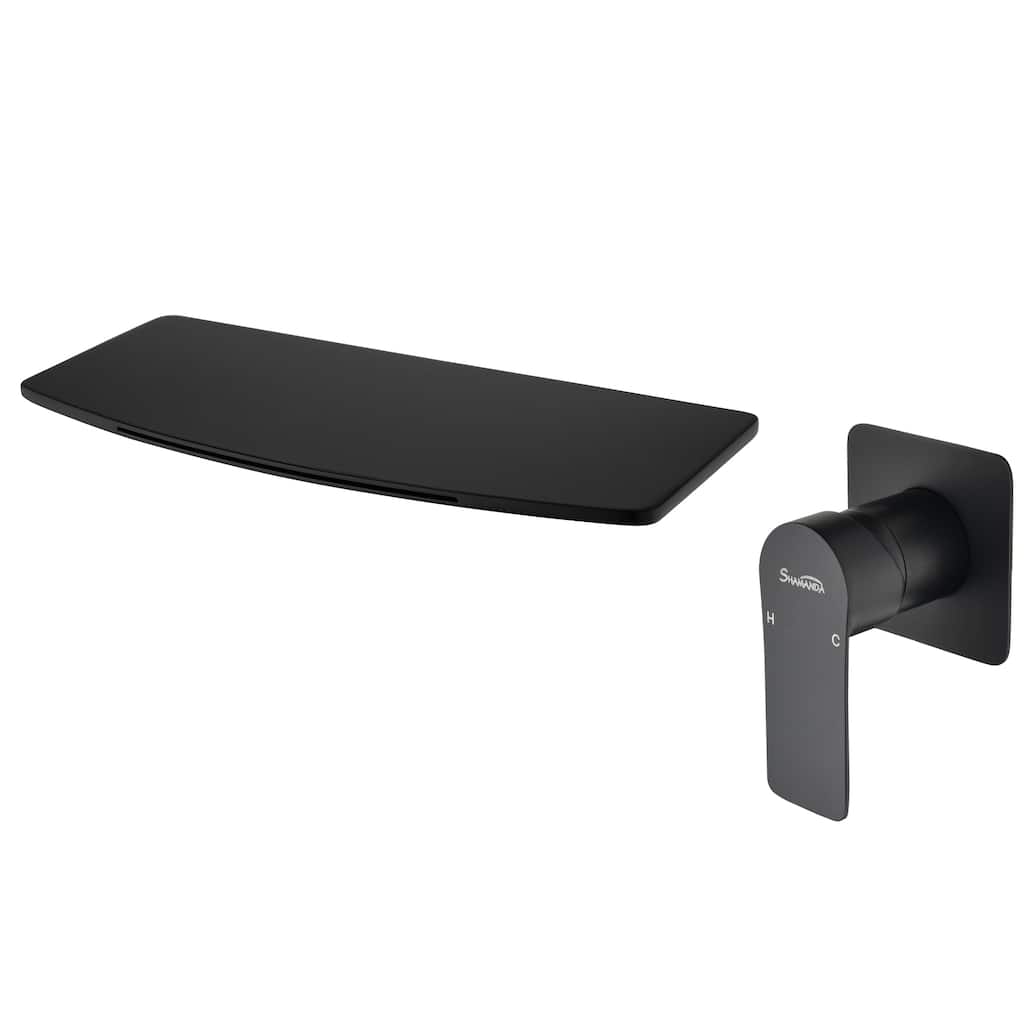 Waterfall Faucet 1-Handle Wall Mount Lavatory Faucet Mixer Tap
