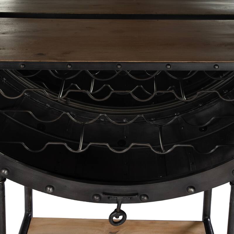 Roanoke 43 in W x 69 in. H Iron Bar Cabinet