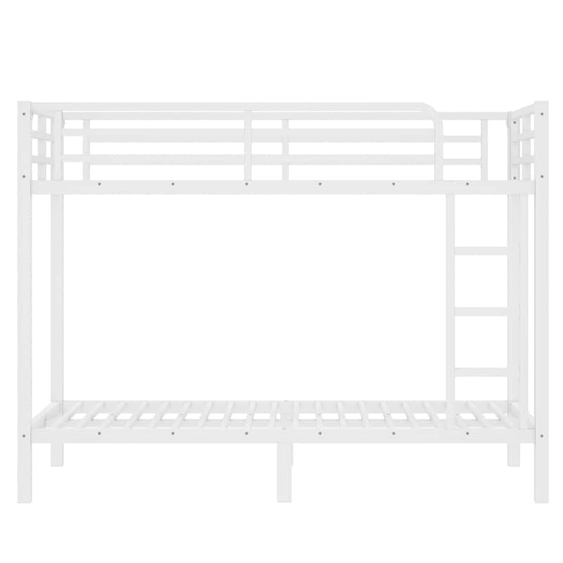Metal Full over Full/Twin XL Bunk Bed for Adults - Noise Reduced Design, No Box Spring Required