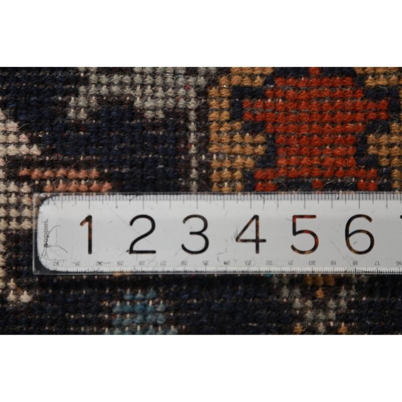 Traditional Heriz Serapi Indian Area Rug Handmade Wool Carpet - 8'11" x 11'11"