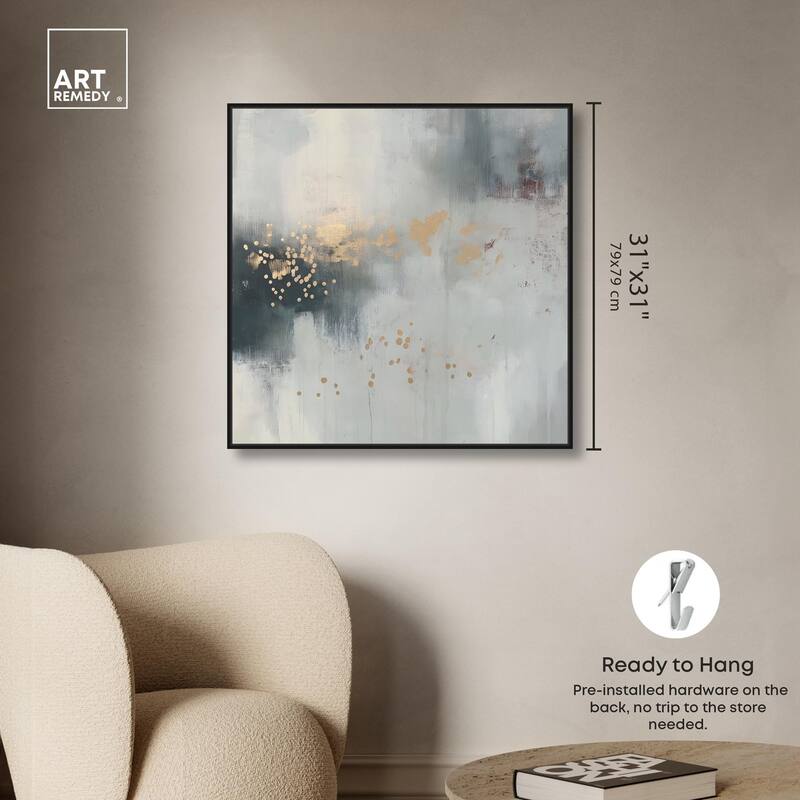 Silvered Hues and Gold II Canvas by Art Remedy