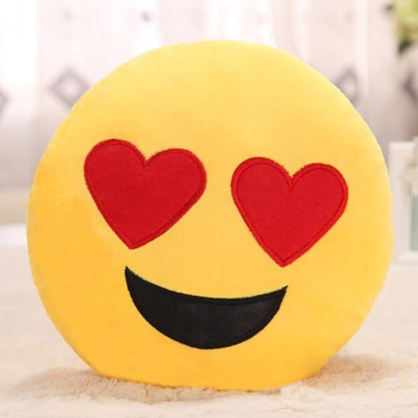 Amusing Emoji Emoticon Cushion Heart Eyes Poo Shape Pillow Doll Toy Gift Roiper Pillow Case 