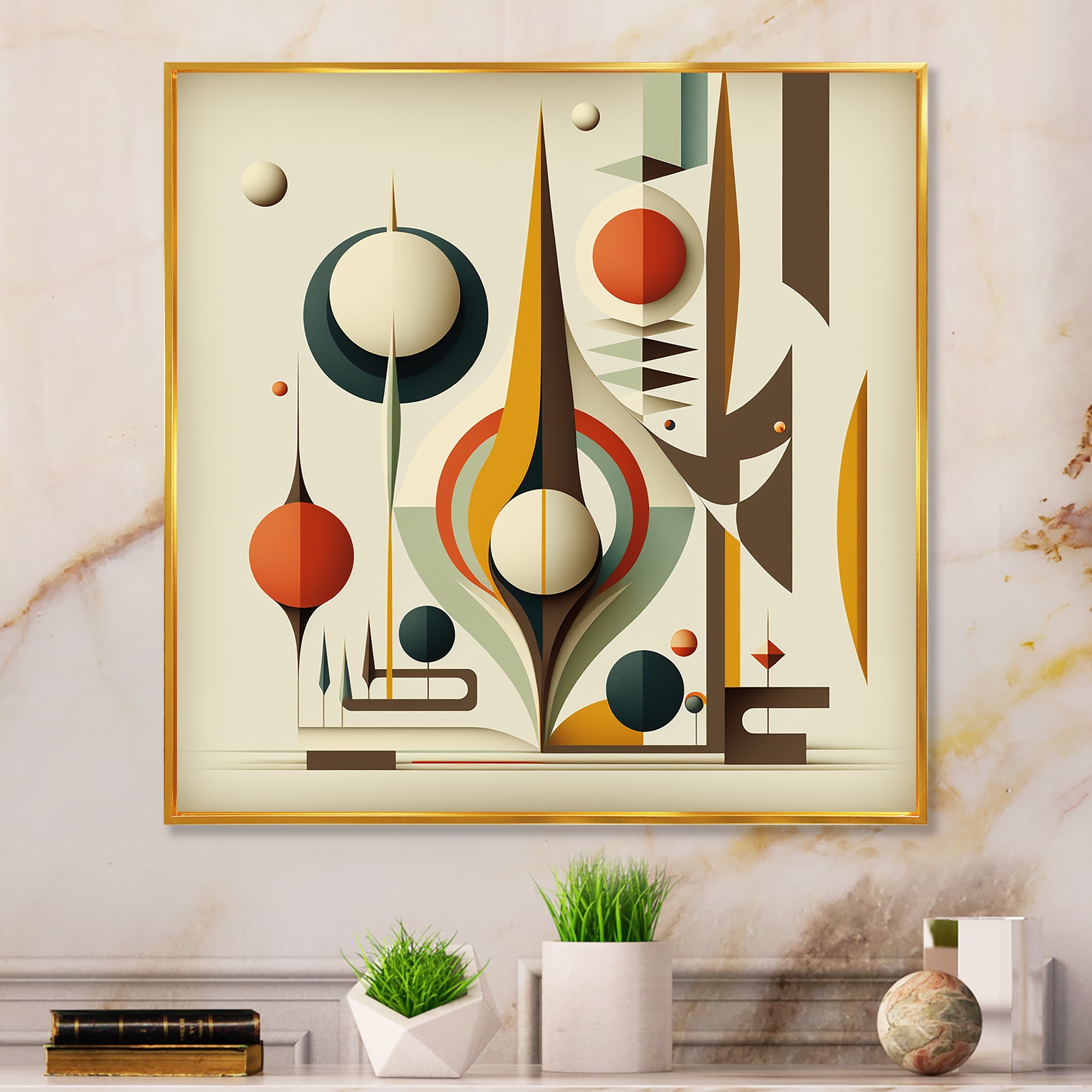 Mid-Century Modern, Abstract Art - Bed Bath & Beyond