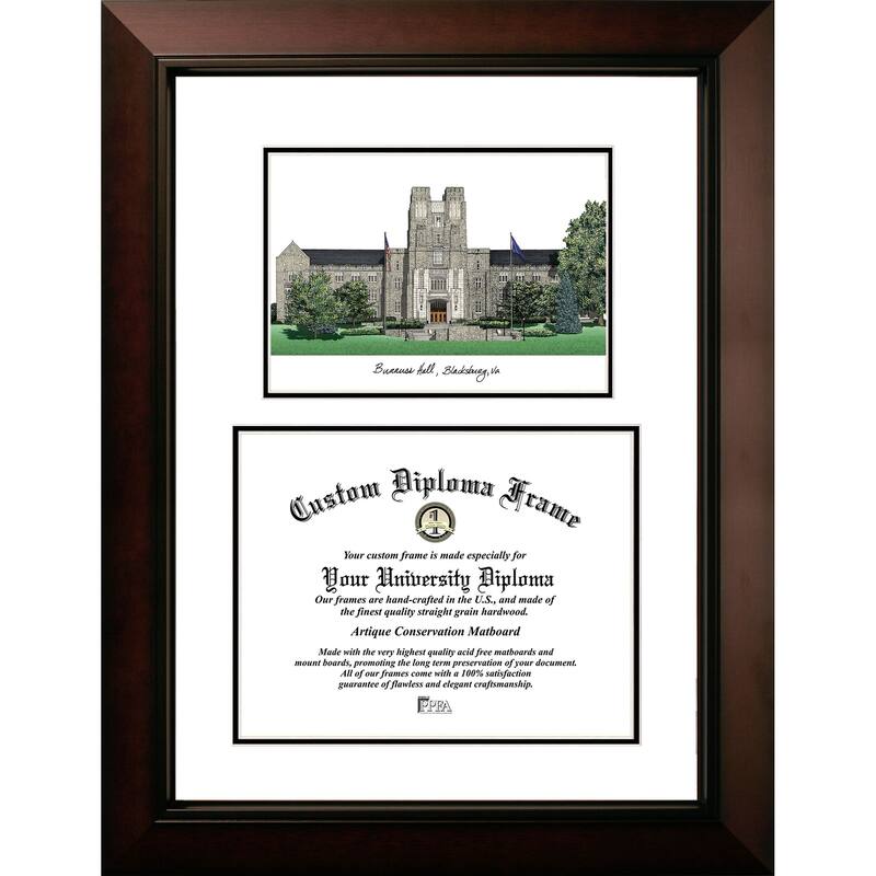 Virginia Tech Legacy 15.5w x 13.5h Scholar Diploma Frame