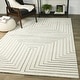 preview thumbnail 24 of 26, Carmody Modern Geometric Art Deco Area Rug 4'4" x 6' - Cream