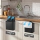 preview thumbnail 11 of 22, Slim Hanging Stainless Steel Trash Can, Lid with Charcoal Filter, Removable Inner Bucket, Under Sink Bin