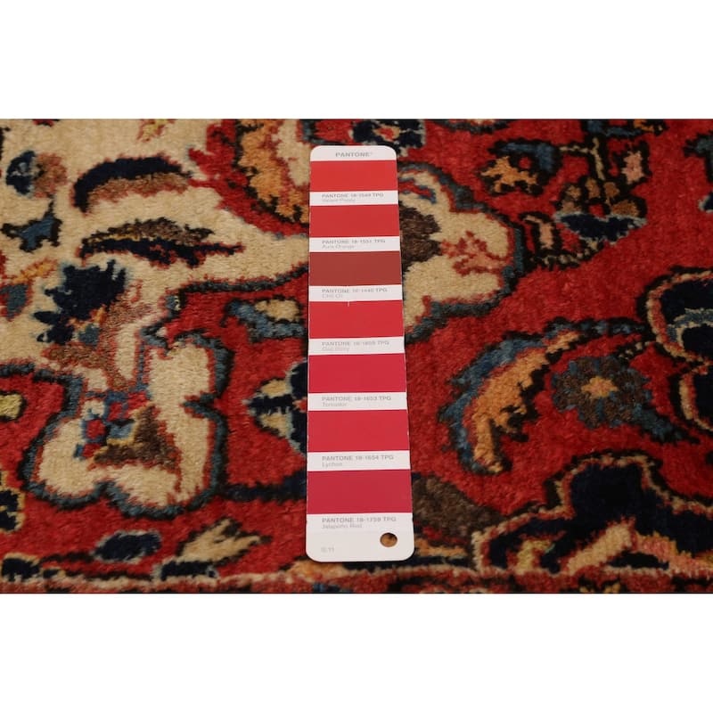 ECARPETGALLERY Hand-knotted Anatolian Vintage Red Wool Rug - 4'2 x 5'11
