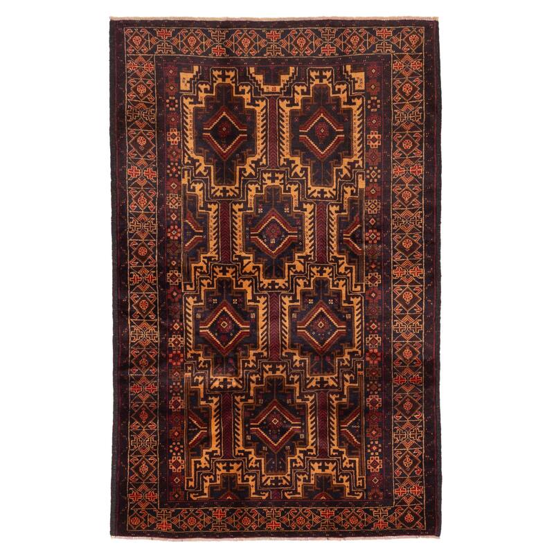 ECARPETGALLERY Hand-knotted Teimani Beige Wool Rug - 4'0 x 6'4