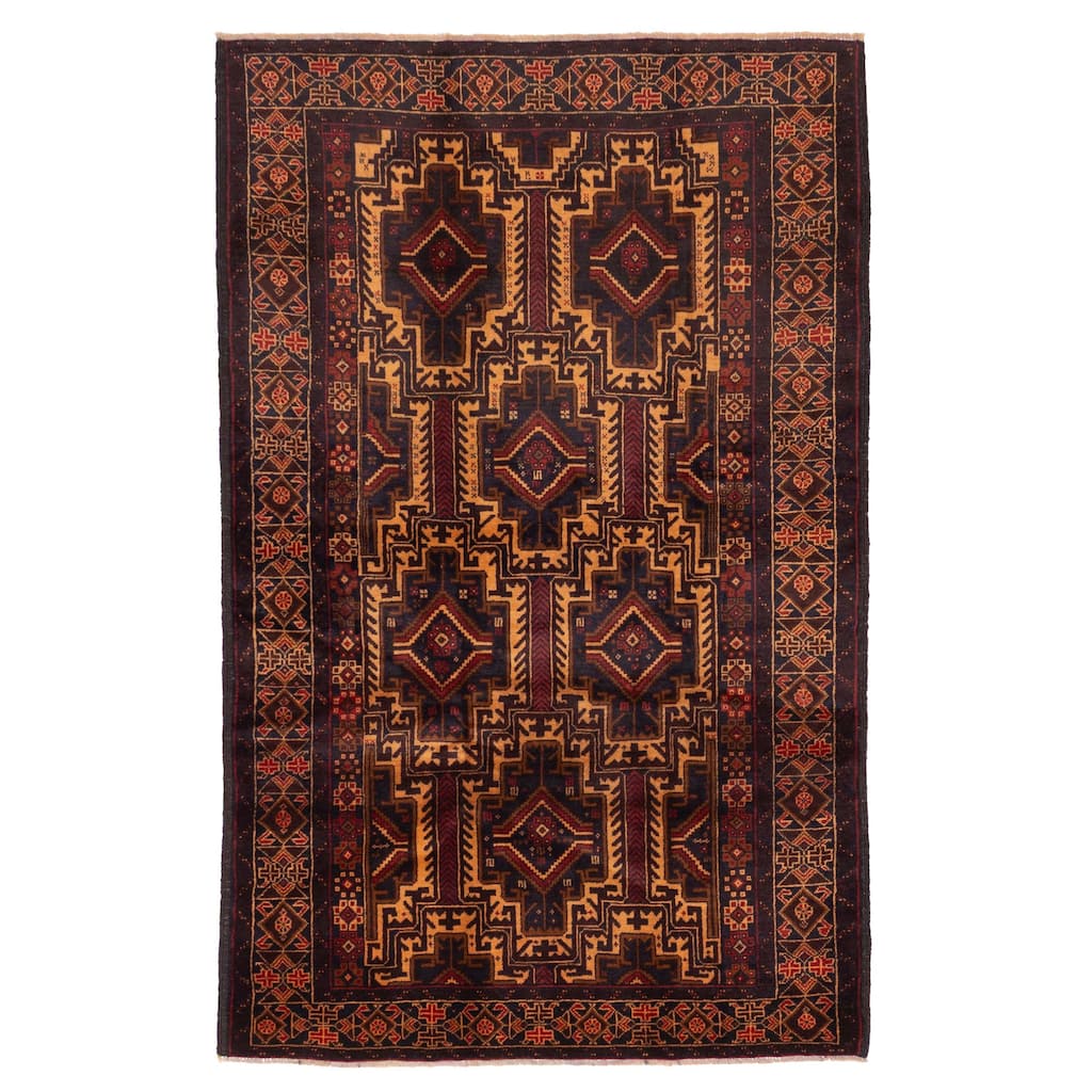 ECARPETGALLERY Hand-knotted Teimani Beige Wool Rug - 4'0 x 6'4