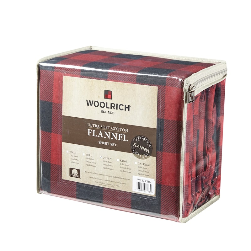 Woolrich Cotton Flannel Sheet Set