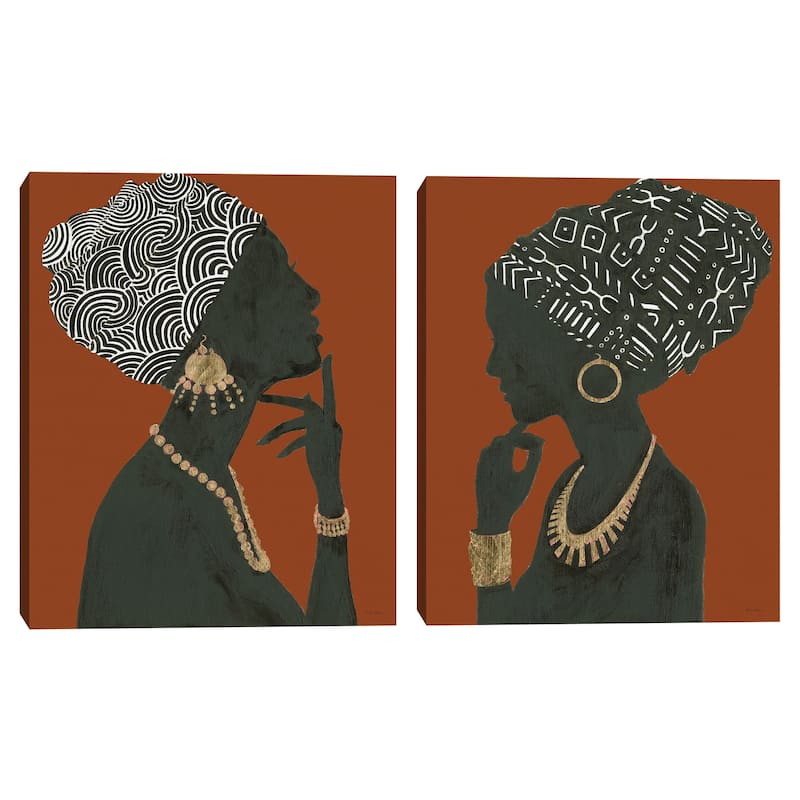 Graceful Majesty Spice I-II by Emily Adams Canvas Art Prints