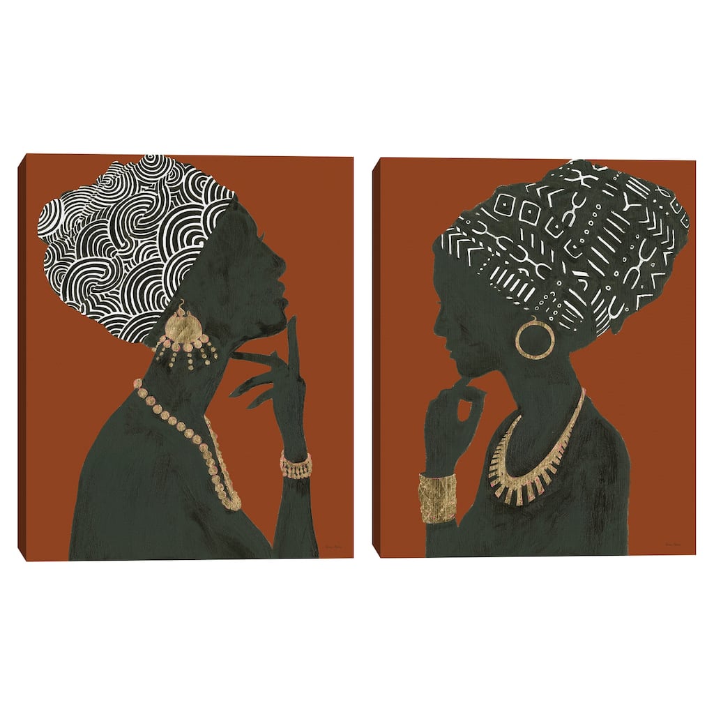 Graceful Majesty Spice I-II by Emily Adams Canvas Art Prints