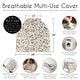 preview thumbnail 6 of 4, Sweet Jojo Designs Vintage Floral Boho Girl 5 in 1 Baby Car Seat Nursing Cover Pink Yellow Green Bohemian Shabby Chic Farmhouse