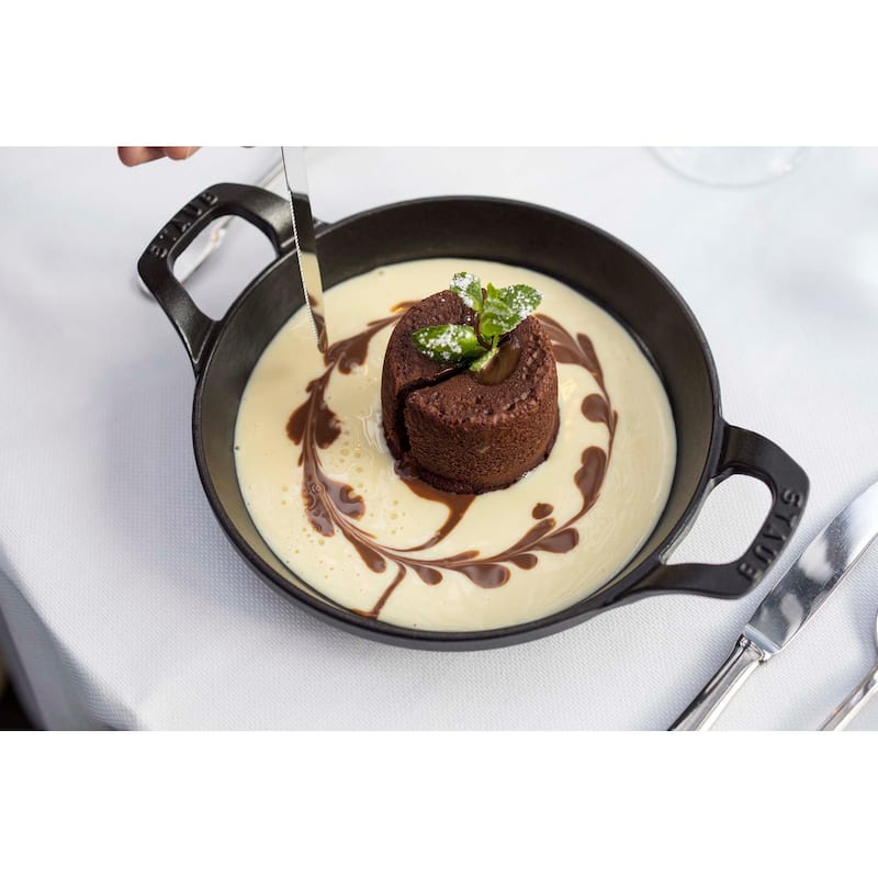 STAUB Cast Iron 4.5-inch Mini Round Gratin Baking Dish