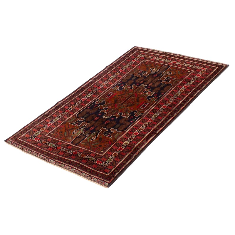 Teimani Brown Rug 3'10" x 6'9" - 3'10 x 6'9