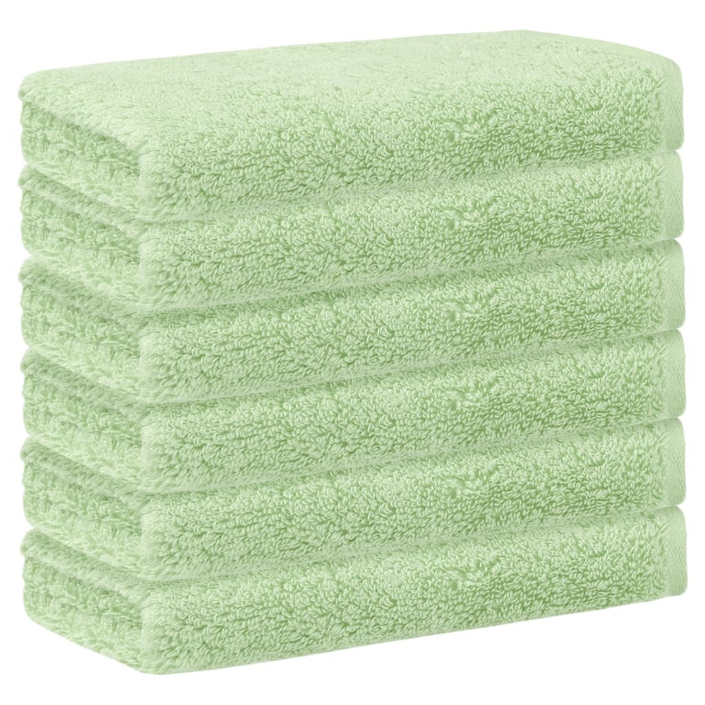 6 Pack Cotton Washcloths, Solid Face Cloths, Highly Absorbent and Quick Drying Towels for Hotel, Spa, Bathroom 13" x 13"