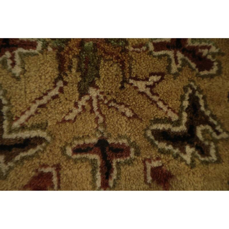 Hand Knotted Oriental 100% Wool Carpet Traditional All-Over Black Peshawar Runner Rug - 12' 1'' X 3' 3''