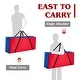 preview thumbnail 14 of 16, Costway Jumbo 4-to-Score 4 in A Row Giant Game Set with Carry Bag - See Details
