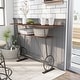 preview thumbnail 5 of 14, Furniture of America Lodz Rustic Metal 47-inch Open Shelf Bar Table