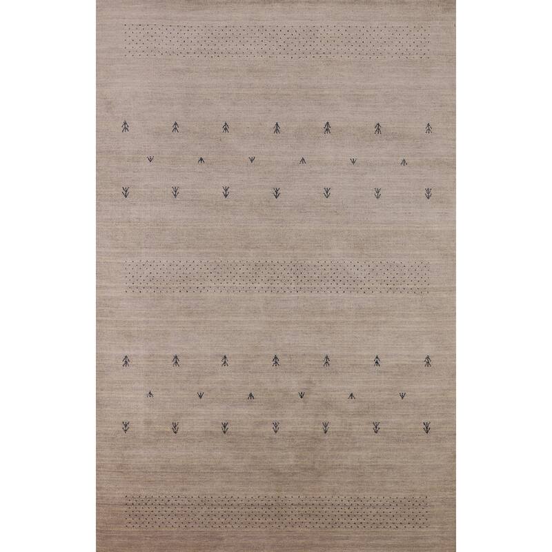 Gabbeh Oriental Area Rug Handmade Tribal Wool Carpet - 5'1"x 8'0"