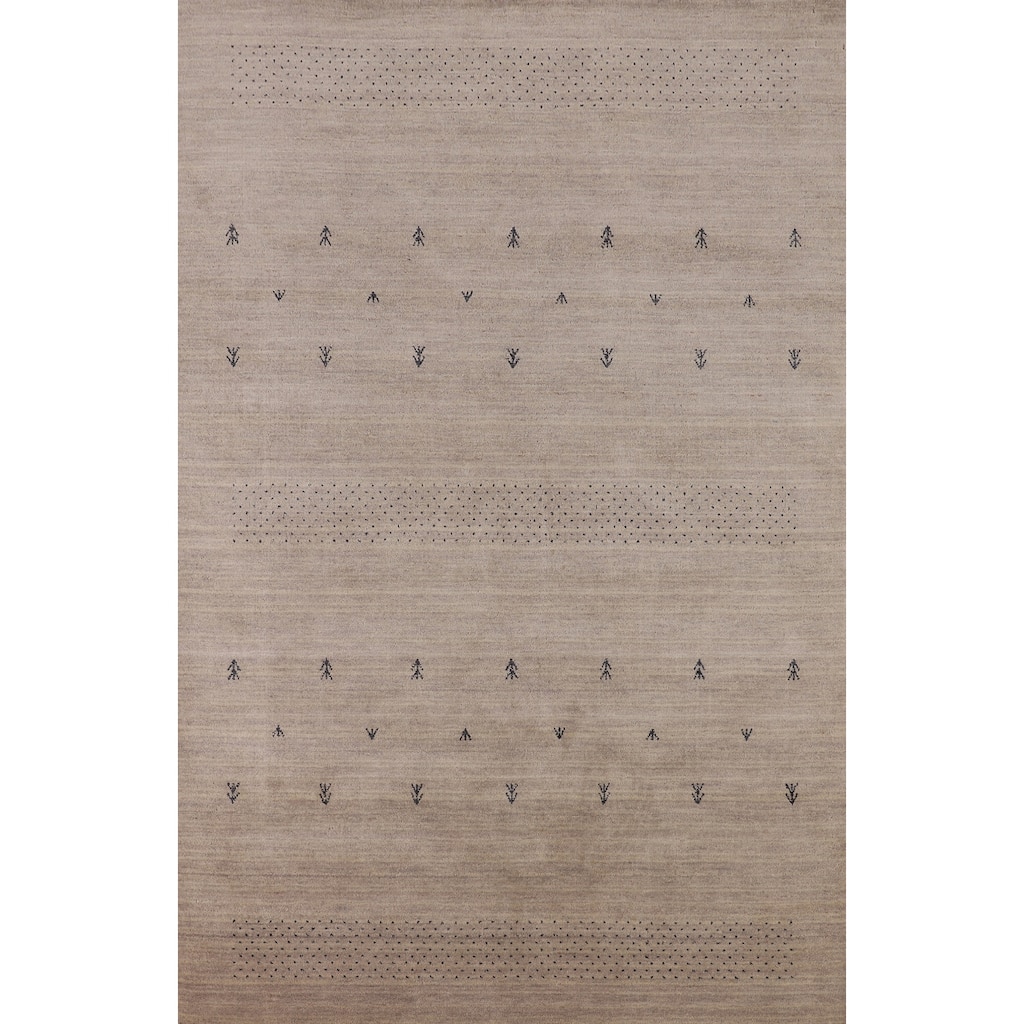 Gabbeh Oriental Area Rug Handmade Tribal Wool Carpet - 5'1"x 8'0"