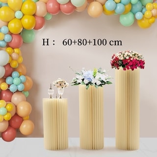 Wedding Party Cylinder Flowers Stand Dessert Table Columns - Bed Bath ...