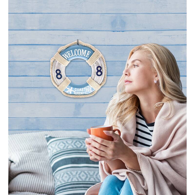 CoTa Global Aqua Sky Nautical Sign Collection for Wall Decor - 3 Piece