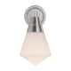 Option Polished Nickel / Matte Opal Glass