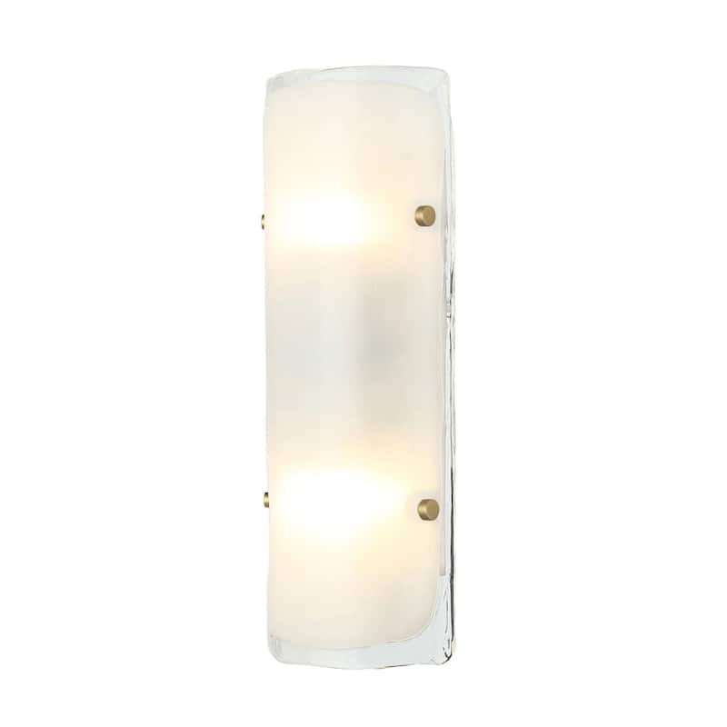Fairchild 2-Light Flush Wall Sconce w/ Black/Nickel/Brass Hardware