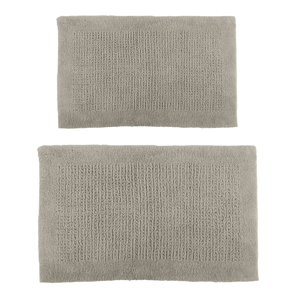 Lavish Home 2-Piece 2500GSM Cotton Bath Mat Set
