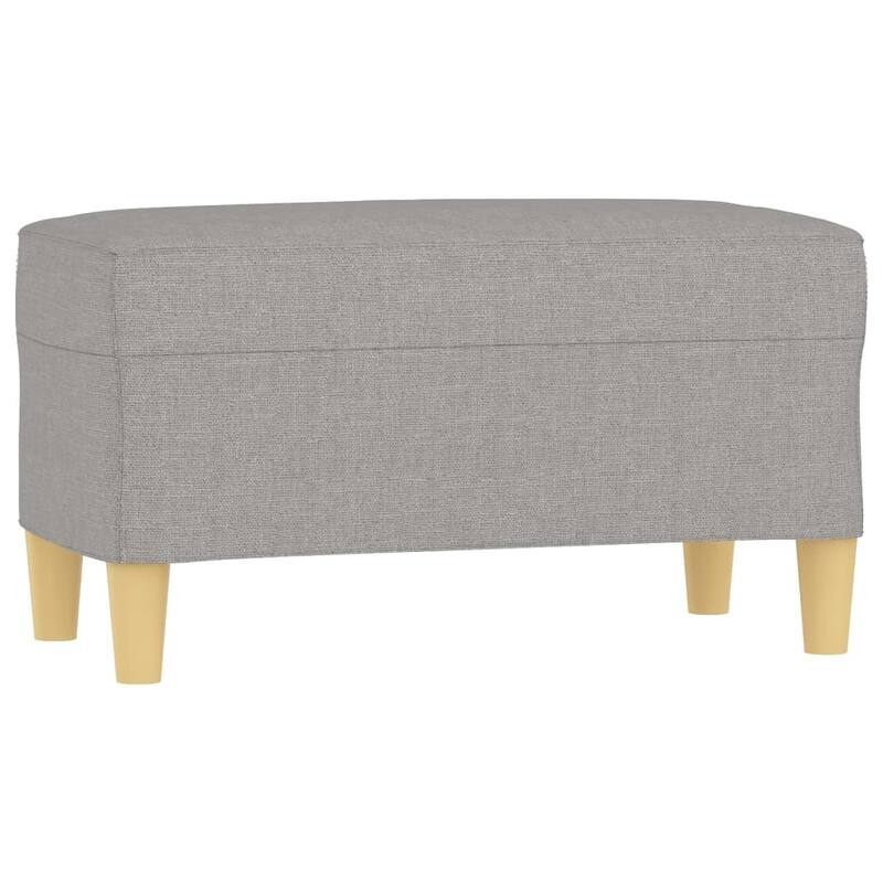 vidaXL Bench Upholstered Ottoman Bench with Padded Seat for Bedroom Fabric