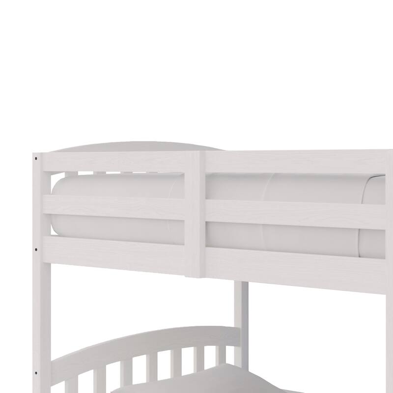 CraftPorch Mid-Century Twin Over Twin Bunk Bed