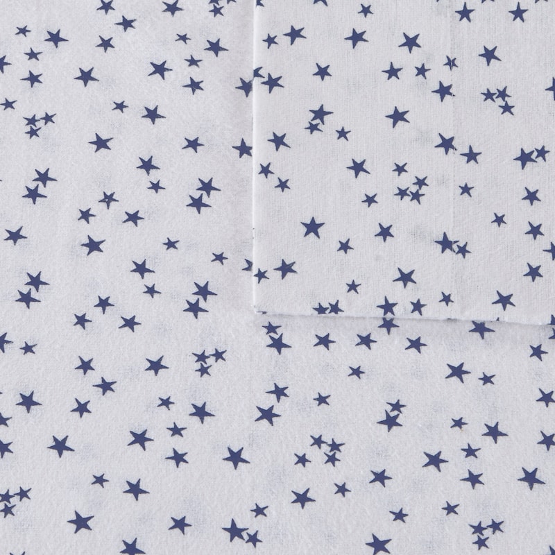 Intelligent Design Cozy Soft Cotton Flannel Printed Sheet Set