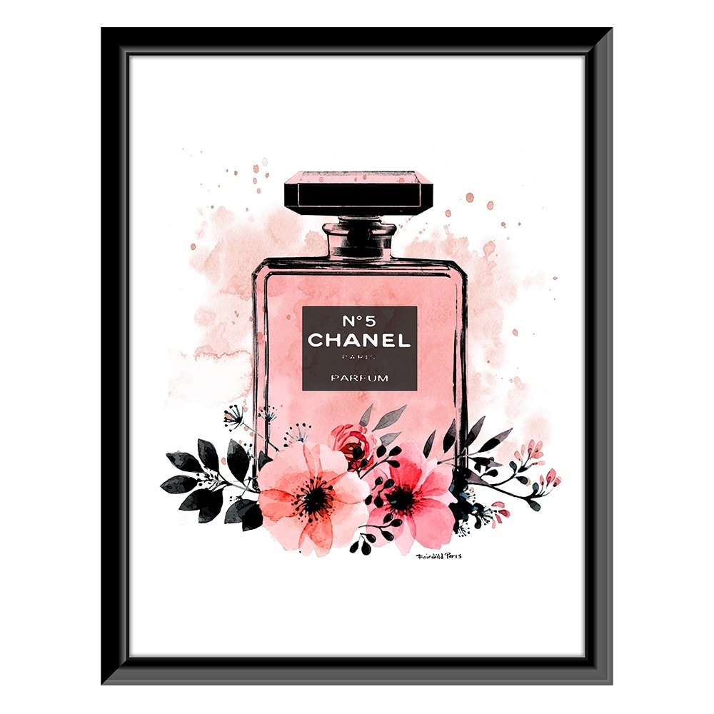 Signed J. Fairchild Paris Limited Edition Color Print, A Chanel Perfume  Bottle #239547