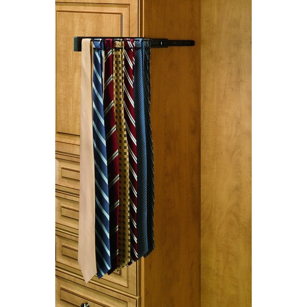 Rev-A-Shelf TRC-14 TRC Series Pull Out Tie Rack for Up to 25 Ties