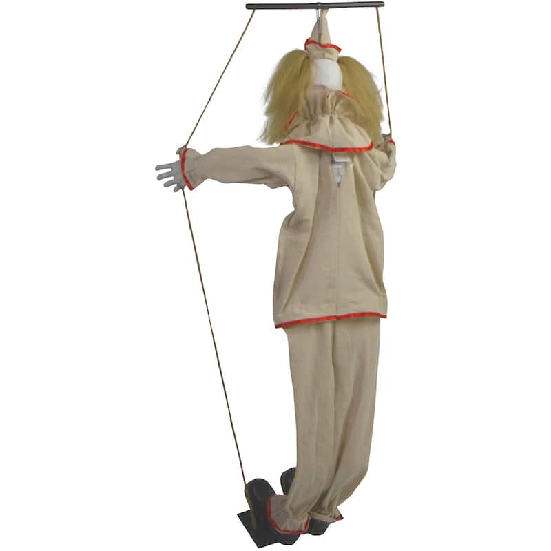 Haunted Hill Farm 55-In. Smalls the Animated Swinging Clown, Indoor or Covered Outdoor Halloween Decoration