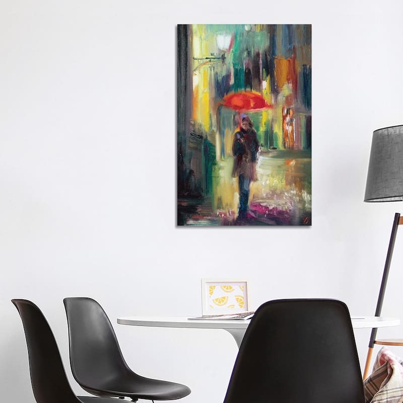 iCanvas "Red Umbrella" by Katharina Valeeva Canvas Print - 40x26x1.5