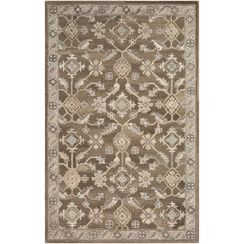 Livabliss Traditional Caesar Border Area Rug