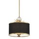 preview thumbnail 1 of 5, Minka Lavery 4583 Caprio 3 Light 15" Wide Pendant with Fabric Shade