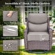 preview thumbnail 173 of 187, Outdoor Patio Sofa Swivel Chair with 6-Inch Thick Cushions Set